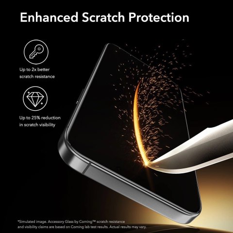 Szkło hartowane ESR UltraFit Armorite Pro na iPhone 16 Pro / 17 - przezroczyste
