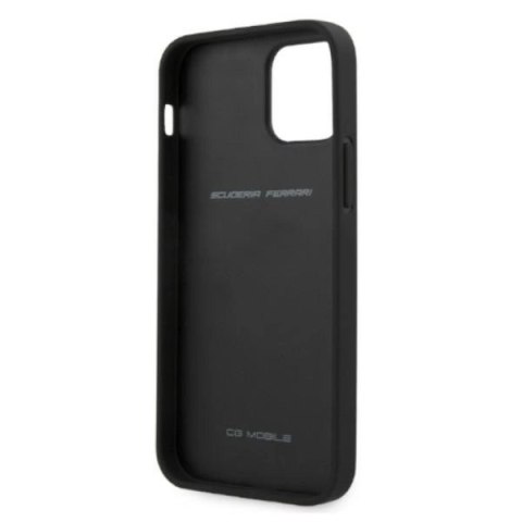 Etui Ferrari On Track Carbon Stripe na iPhone 12 Pro Max - czarne
