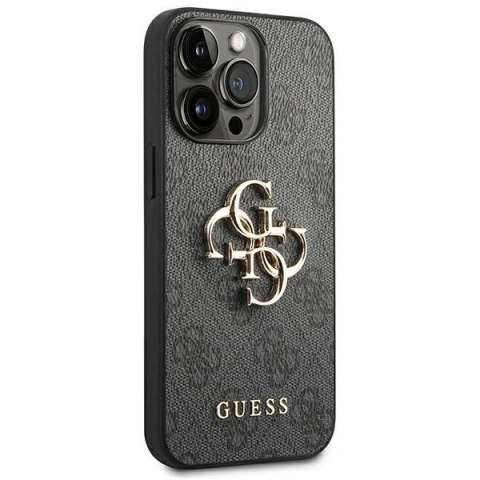 Etui Guess 4G Big Metal Logo na iPhone 14 Pro Max - szare