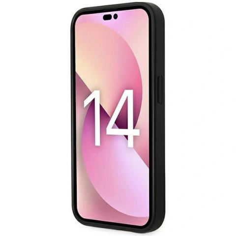 Etui Karl Lagerfeld Monogram Stripe na iPhone 14 Pro Max - brązowe