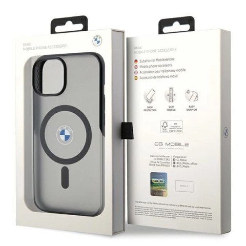 Etui BMW IML Signature MagSafe do iPhone 15 - czarne