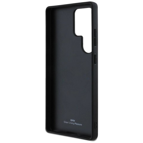 Etui BMW Leather Big Wordmark na Samsung Galaxy S25 Ultra - czarne