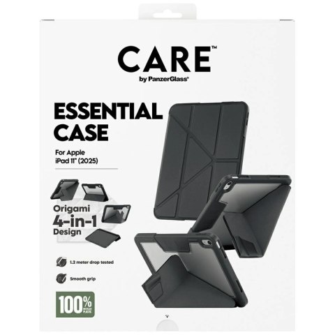 Etui Care by PanzerGlass Y fold do iPad 11" 2025 (11 gen.) - czarne