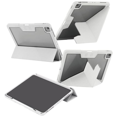 Etui Care by PanzerGlass Y fold do iPad Air 13" 2024 / 2025 - jasnoszare