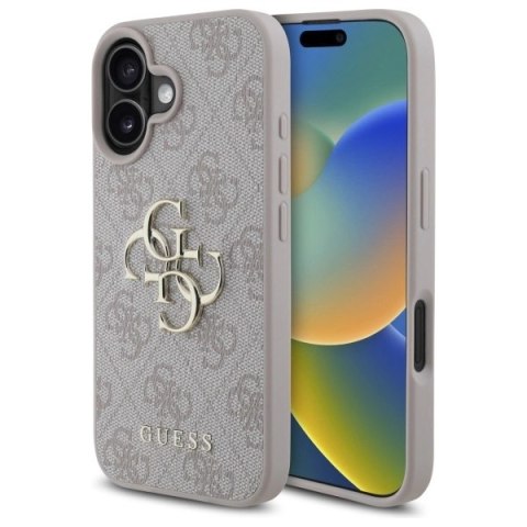 Etui Guess 4G Big Logo na iPhone 16 - różowe