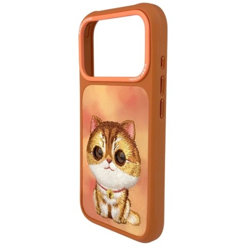 Etui Nimmy Big Eyed Pet 2.0 Cat na iPhone 17 Pro - pomarańczowe