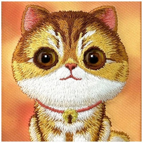 Etui Nimmy Big Eyed Pet 2.0 Cat na iPhone 17 Pro - pomarańczowe