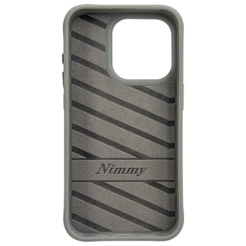 Etui Nimmy Cool&Cute 2.0 Bear na iPhone 15 Pro - szare