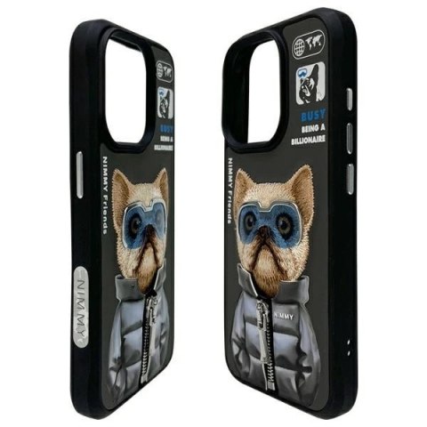Etui Nimmy Cool&Cute 2.0 na iPhone 15 Pro - czarne