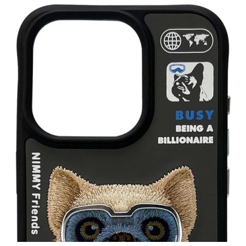 Etui Nimmy Cool&Cute 2.0 na iPhone 15 Pro - czarne