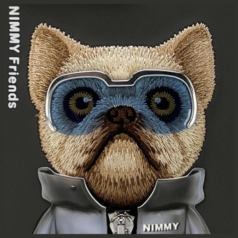 Etui Nimmy Cool&Cute 2.0 na iPhone 15 Pro - czarne