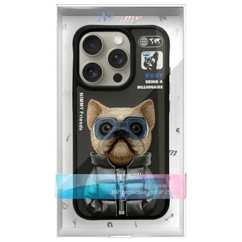 Etui Nimmy Cool&Cute 2.0 na iPhone 15 Pro - czarne