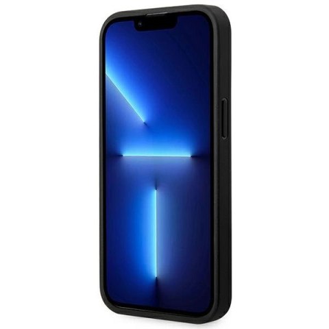 Etui BMW Leather Carbon na iPhone 14 Pro Max - czarne