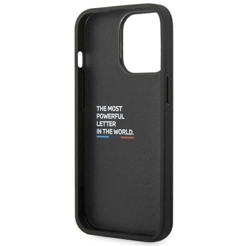 Etui BMW Leather Carbon na iPhone 14 Pro Max - czarne