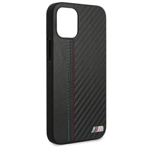 Etui BMW M Collection PU Carbon Stripe na iPhone 12 mini - czarne