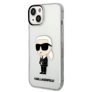 Etui Karl Lagerfeld Ikonik Karl Lagerfeld na iPhone 13 / 14 / 15 - przezroczyste