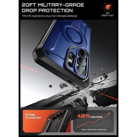 Etui Supcase Unicorn Beetle Pro Mag MagSafe 2-set na Samsung Galaxy S26 Ultra - czarno-granatowe