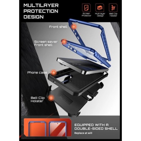 Etui Supcase Unicorn Beetle Pro Mag MagSafe 2-set na Samsung Galaxy S26 Ultra - czarno-granatowe