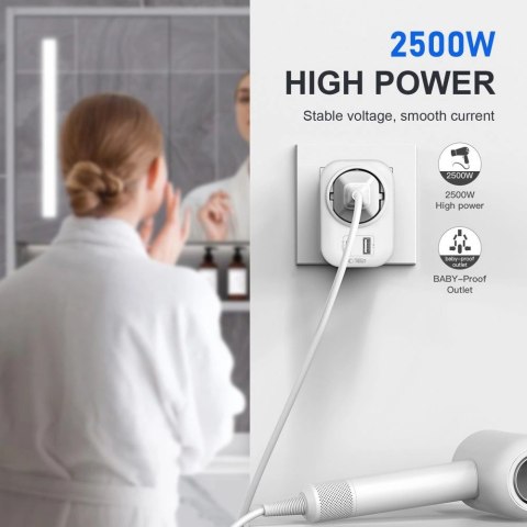 Adapter Tech-Protect TA100 UK - biały