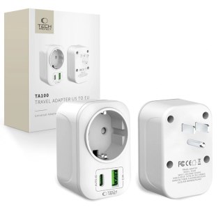 Adapter Tech-Protect TA100 US - biały