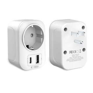 Adapter Tech-Protect TA100 US - biały