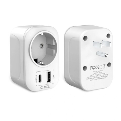Adapter Tech-Protect TA100 US - biały