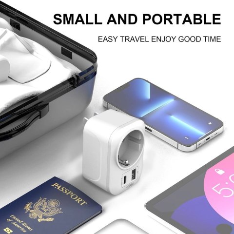 Adapter Tech-Protect TA100 US - biały