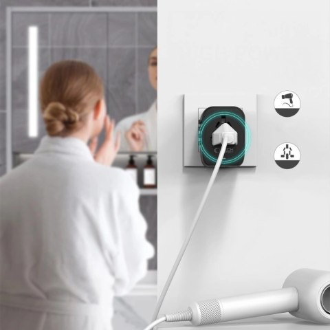 Adapter Tech-Protect TA200 EU / UK / US / AU - czarny