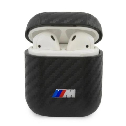 Etui BMW PU Carbon M Collection na AirPods 1 / 2 cover - czarne