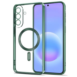 Etui Tech-Protect MagFlex MagSafe na Samsung Galaxy A37 5G - przezroczysto-zielone