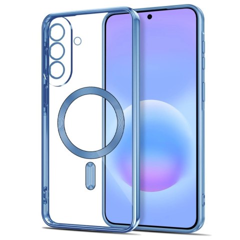 Etui Tech-Protect MagFlex MagSafe na Samsung Galaxy A57 5G - przezroczysto-niebieskie