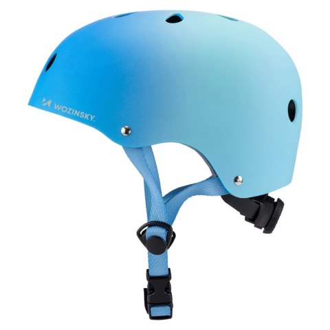 Kask rowerowy BMX/hulajnoga Wozinsky 54-58 cm - gradient niebieski