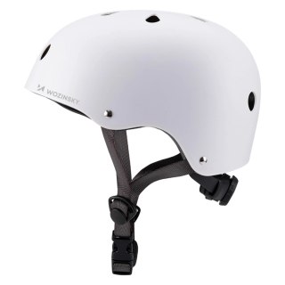 Kask rowerowy BMX/hulajnoga Wozinsky lekki 54-58 cm - biały