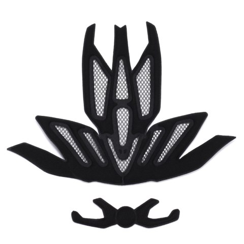 Kask rowerowy MTB Wozinsky z odpinanym daszkiem i tylną lampką USB 54-57 cm - czarny