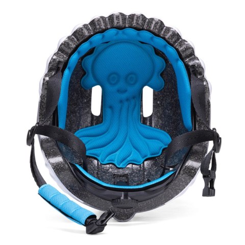 Kask rowerowy dziecięcy Wozinsky motyw dinozaur 52-56 cm - niebieski