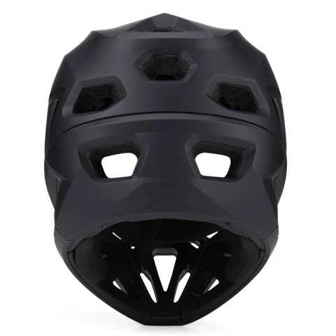Kask rowerowy fullface Wozinsky z odpinanym daszkiem 57-59 cm - czarny