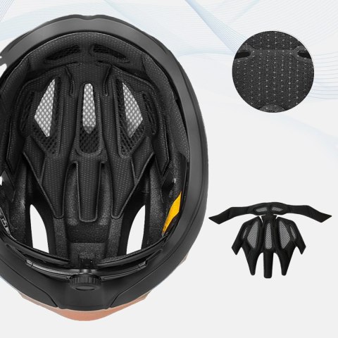Kask rowerowy szosowy Wozinsky ultralekki 54-58 cm - taupe