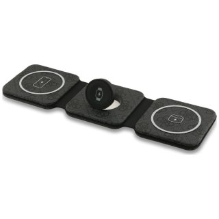 Ładowarka indukcyjna Guess 4G 3w1 15W MagSafe - czarna