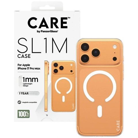 Etui CARE by PanzerGlass SL1M MagSafe na iPhone 17 Pro Max - przezroczyste