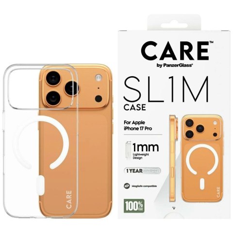 Etui CARE by PanzerGlass SL1M MagSafe na iPhone 17 Pro - przezroczyste