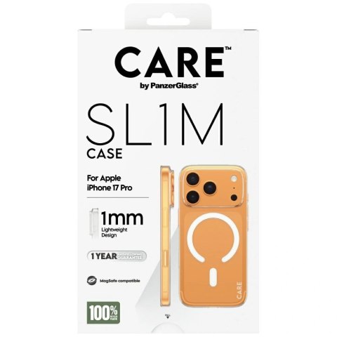 Etui CARE by PanzerGlass SL1M MagSafe na iPhone 17 Pro - przezroczyste
