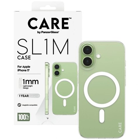 Etui CARE by PanzerGlass SL1M MagSafe na iPhone 17 - przezroczyste
