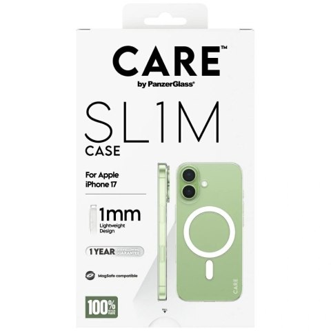 Etui CARE by PanzerGlass SL1M MagSafe na iPhone 17 - przezroczyste