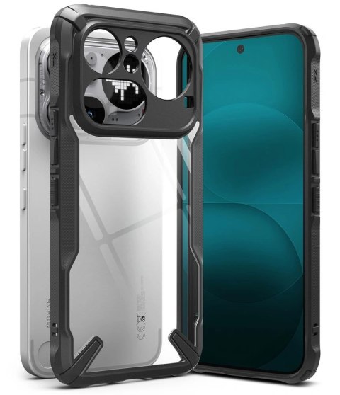 Etui Ringke Fusion X na Nothing Phone 4A Pro - przezroczysto-czarne
