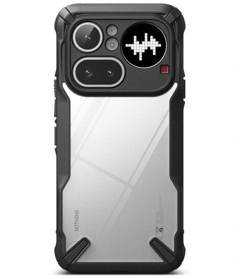 Etui Ringke Fusion X na Nothing Phone 4A Pro - przezroczysto-czarne