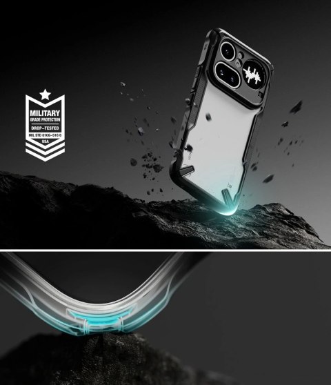 Etui Ringke Fusion X na Nothing Phone 4A Pro - przezroczysto-czarne