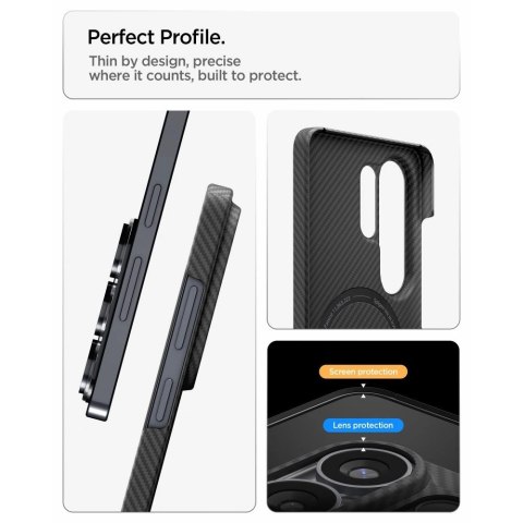 Etui Spigen AirSkin Aramid Mag MagSafe na Samsung Galaxy S26 Ultra - czarne