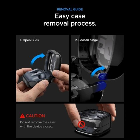 Etui Spigen Ultra Hybrid Zero One na Samsung Galaxy Buds 4 / 4 Pro - czarne
