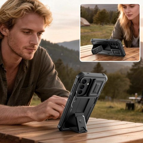 Etui Tech-Protect Kevlar Cam+ 2-Set na Samsung Galaxy A57 5G - czarne