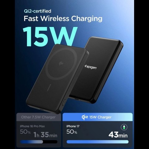 Powerbank Spigen Essential EA2205MQ 5000MAH 22.5W QI2 - czarny